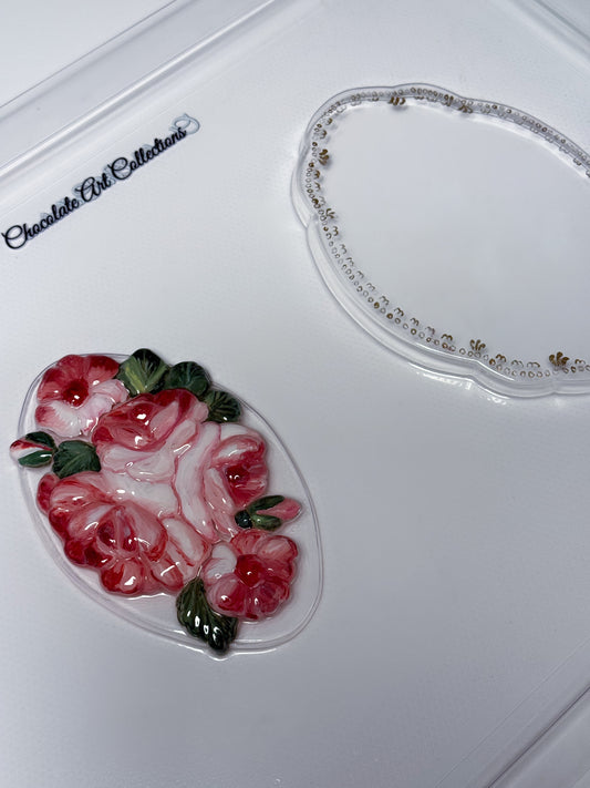 Vintage Roses Thermoformed Chocolate Mold