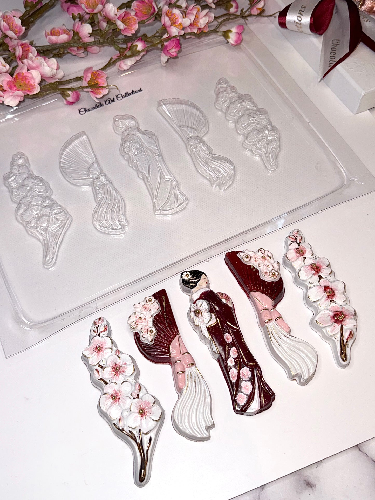 Sakura Elegance Chocolate Bar Mold