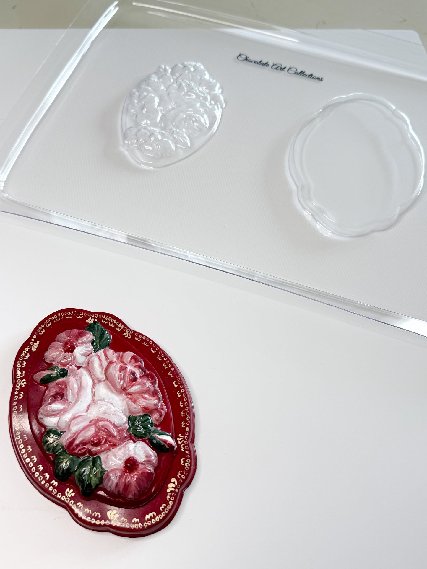 Vintage Roses Thermoformed Chocolate Mold